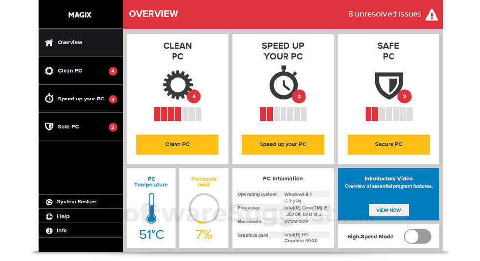 MAGIX PC CHECK & TUNING Small Screenshot 1
